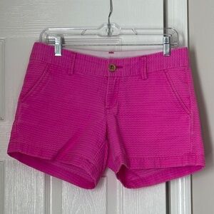 Lilly Pulitzer 5" Callahan Jacquard Short in Pink Size 2 Low rise Summer